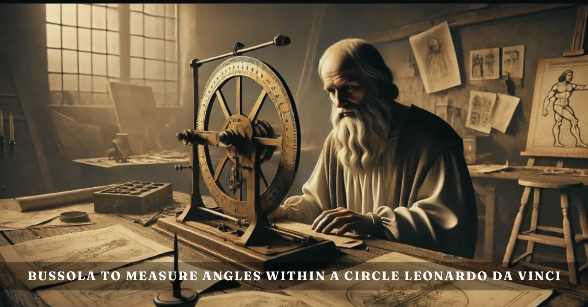 bussola to measure angles within a circle leonardo da Vinci